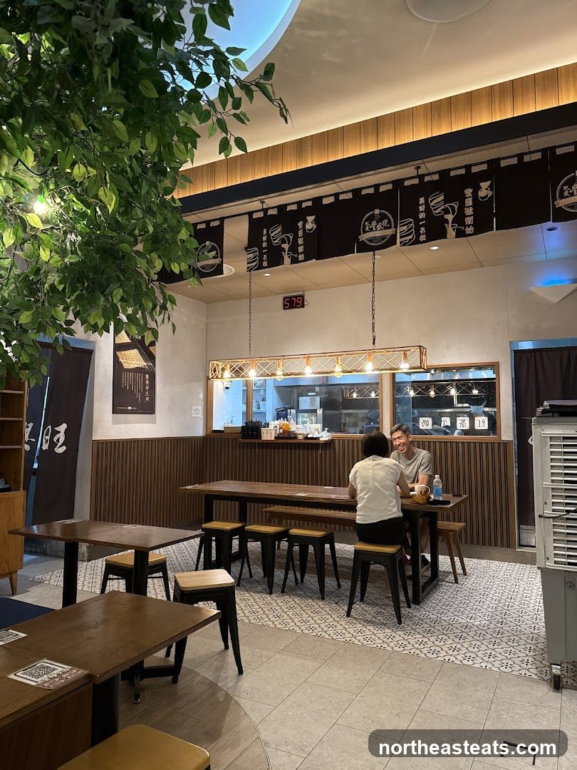 Restaurant Interior with Diners