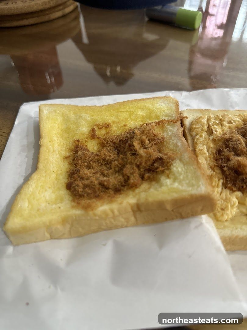 Toast with Shredded Meat
