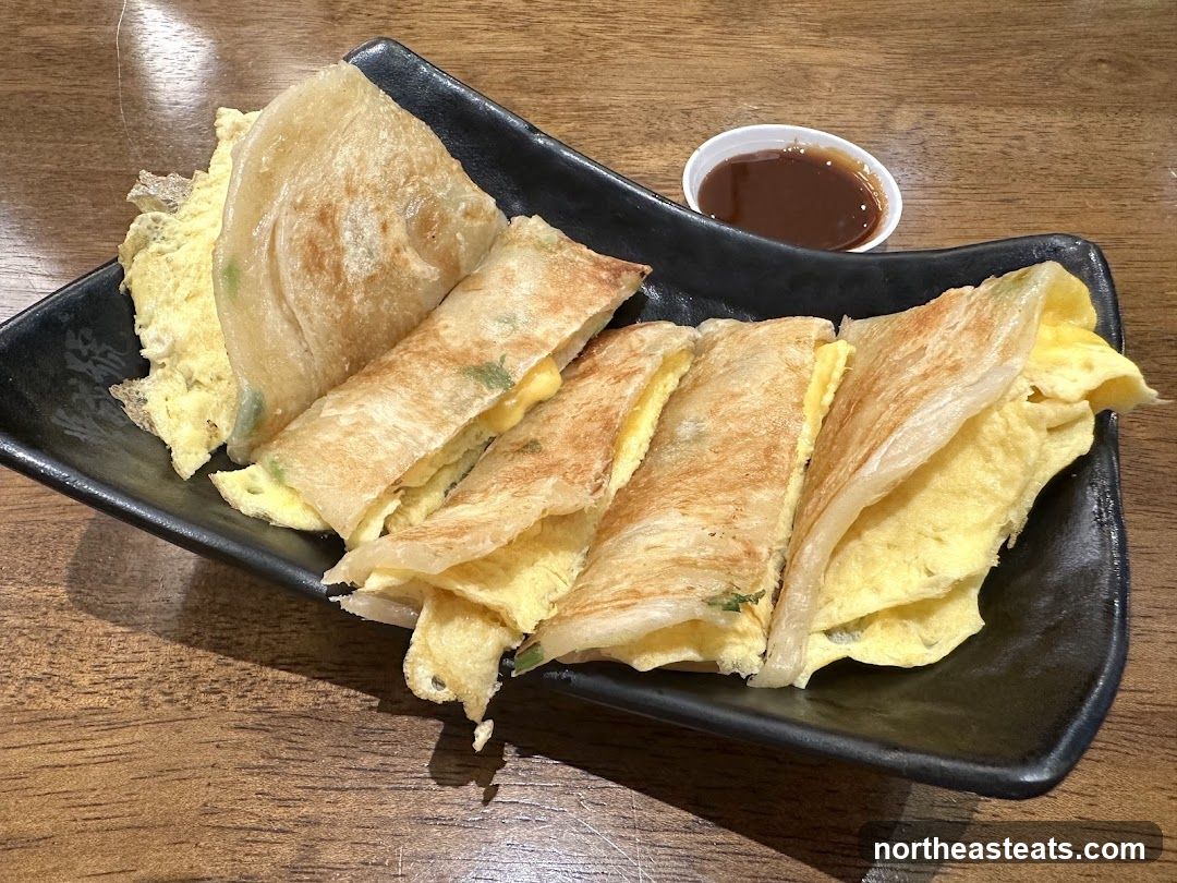 Egg Crepes with Dipping Sauce