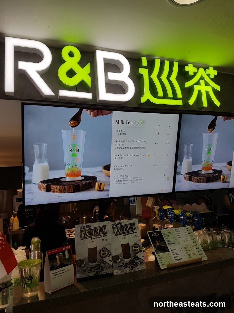 R&B Tea Shop Menu