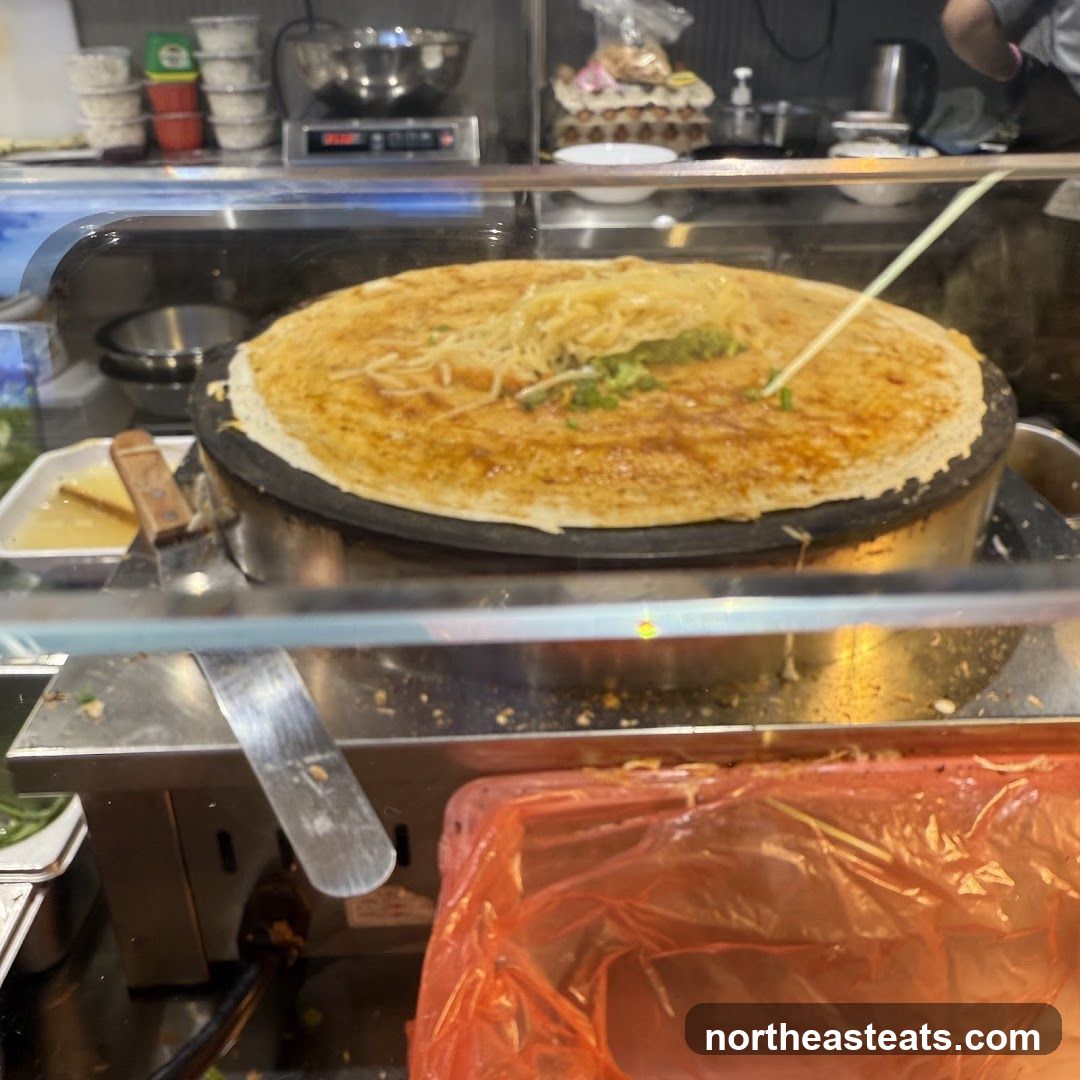 Making a large crepe