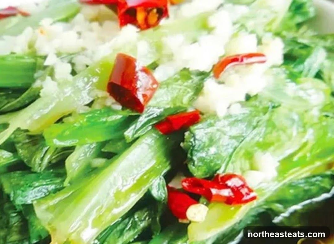 Stir-fried Greens with Chili and Garlic