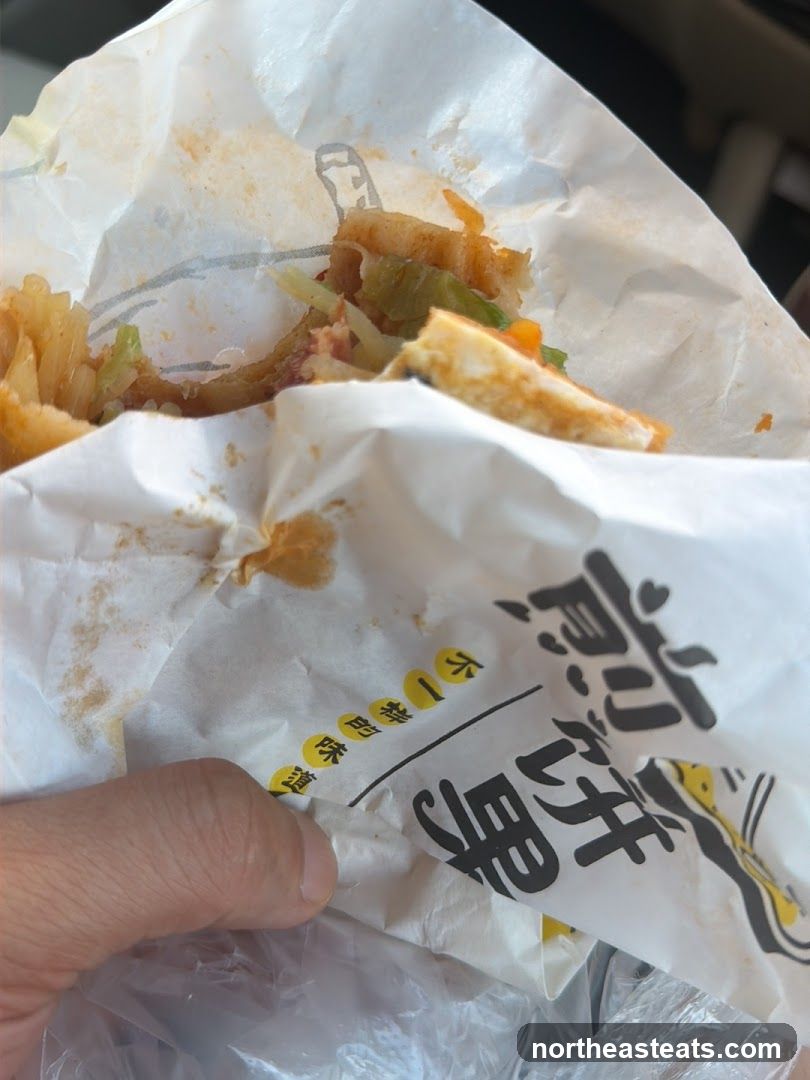 Food item in wrapper