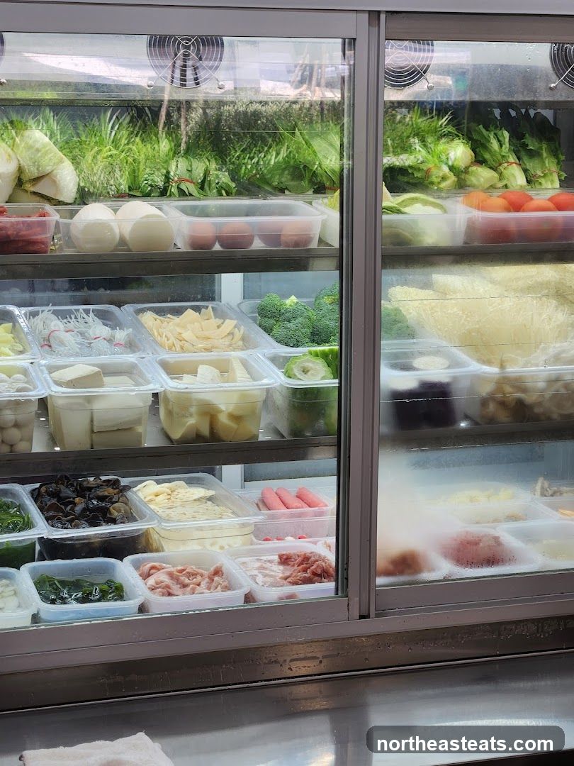 Refrigerated Display of Food Ingredients