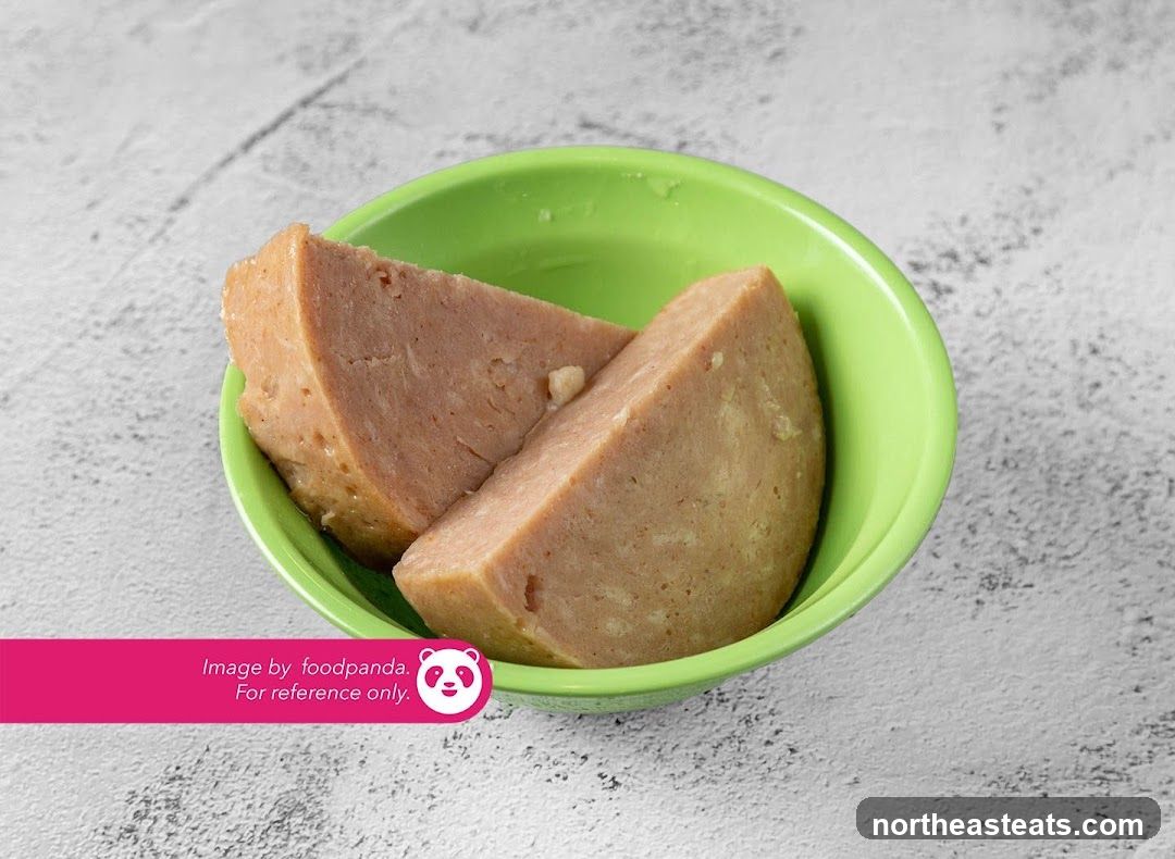 Spam Slices in Bowl