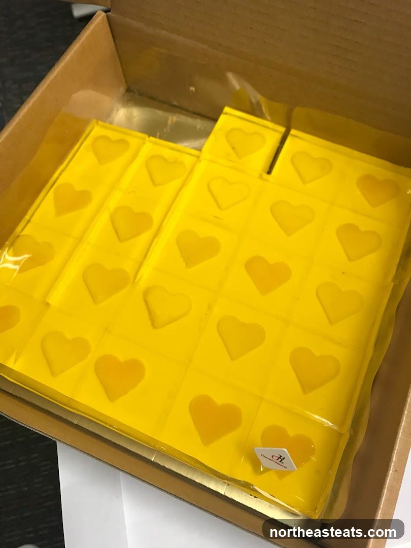 Yellow Heart-Shaped Candies