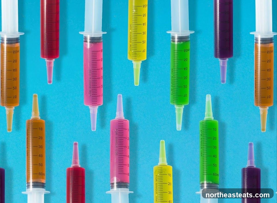 Syringes with Colored Liquids