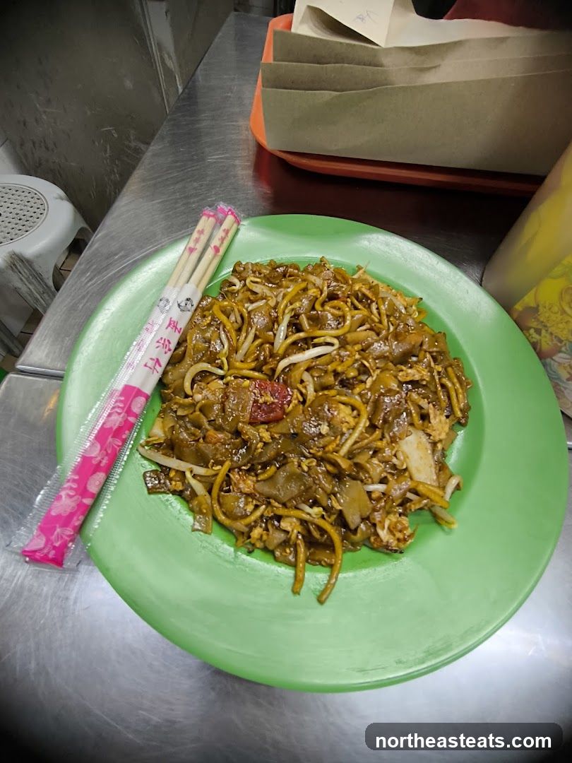 Plate of Noodles with Chopsticks