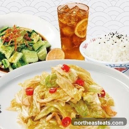 Stir-fried Cabbage with Chili and Garlic