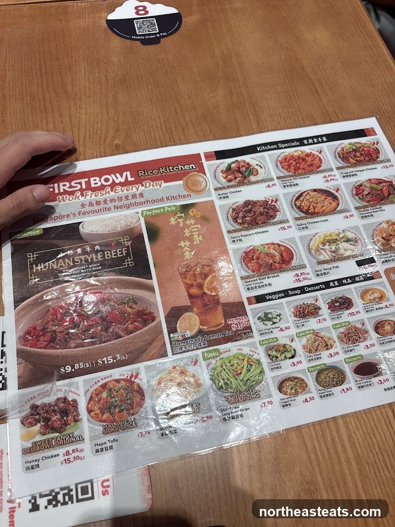 FIRST BOWL Rice Kitchen Menu