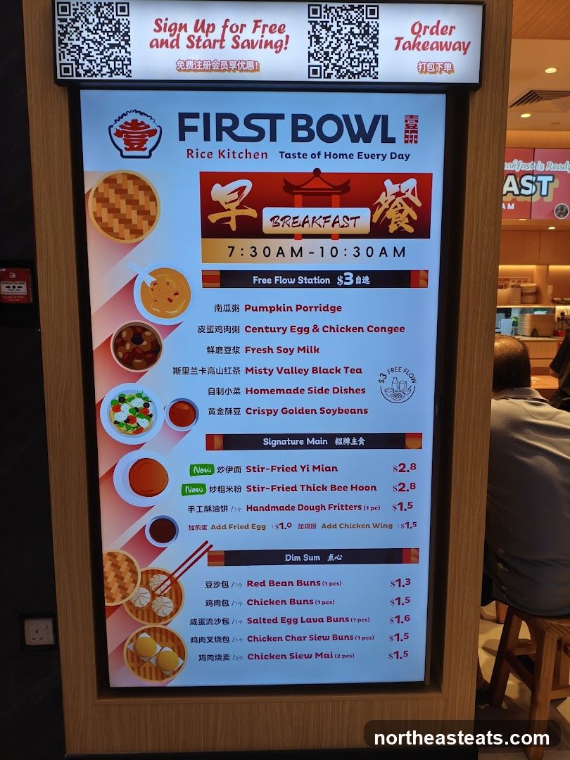 FIRST BOWL Rice Kitchen Menu