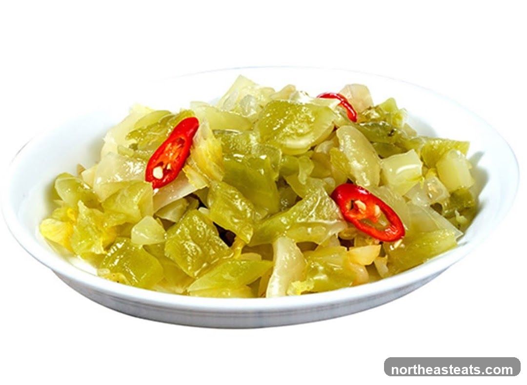 Pickled Mustard Greens with Chili