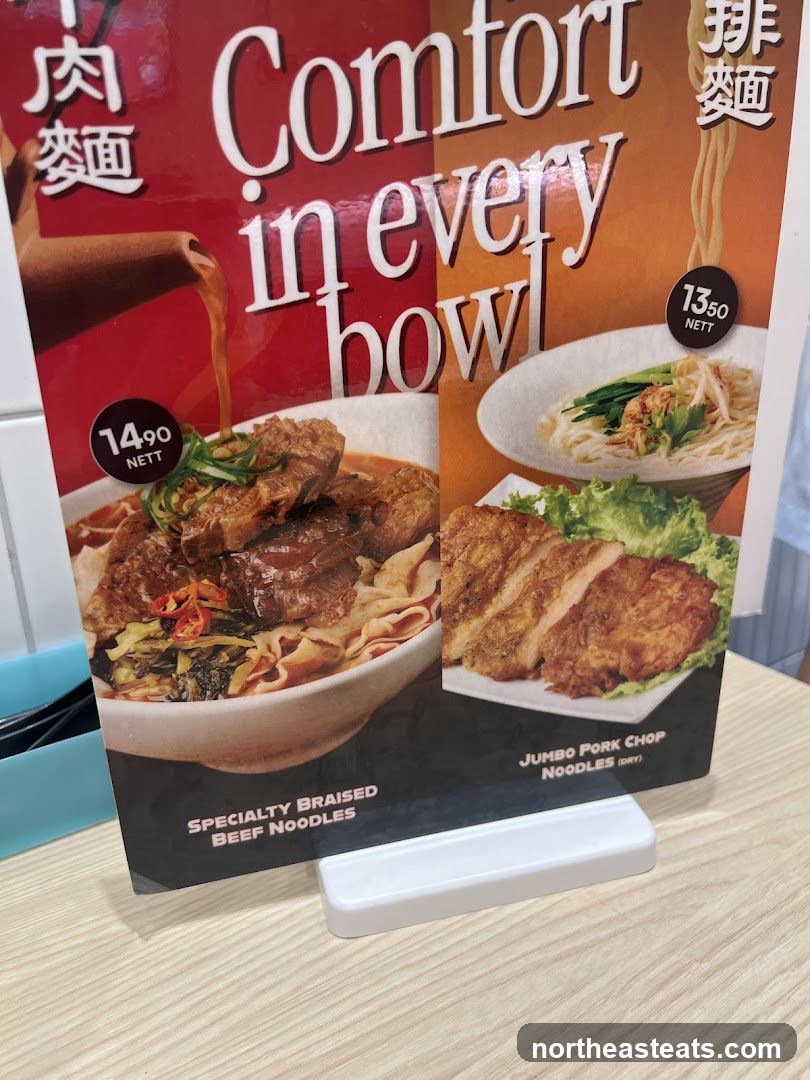 Noodle Menu