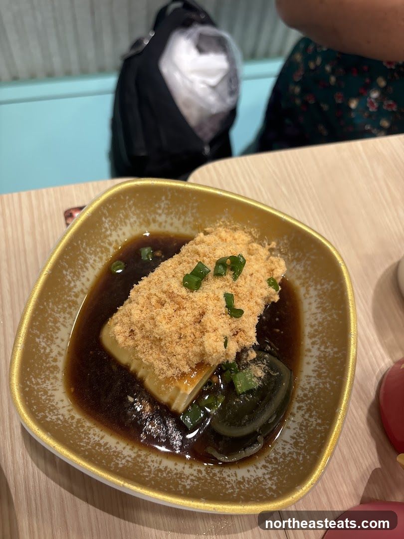 Tofu with Century Egg and Pork Floss