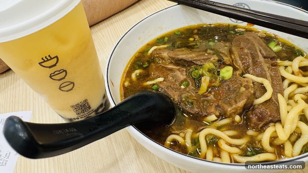 Beef Noodle Soup and Drink