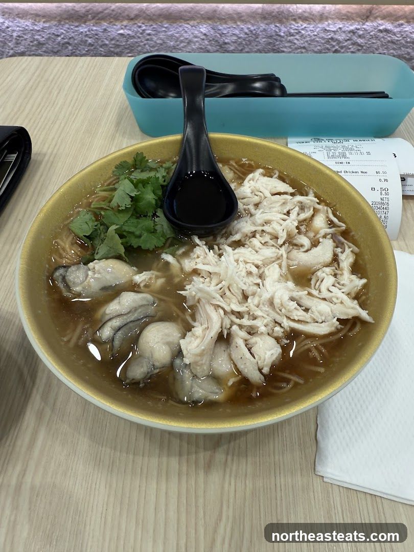 Oyster and Chicken Noodle Soup