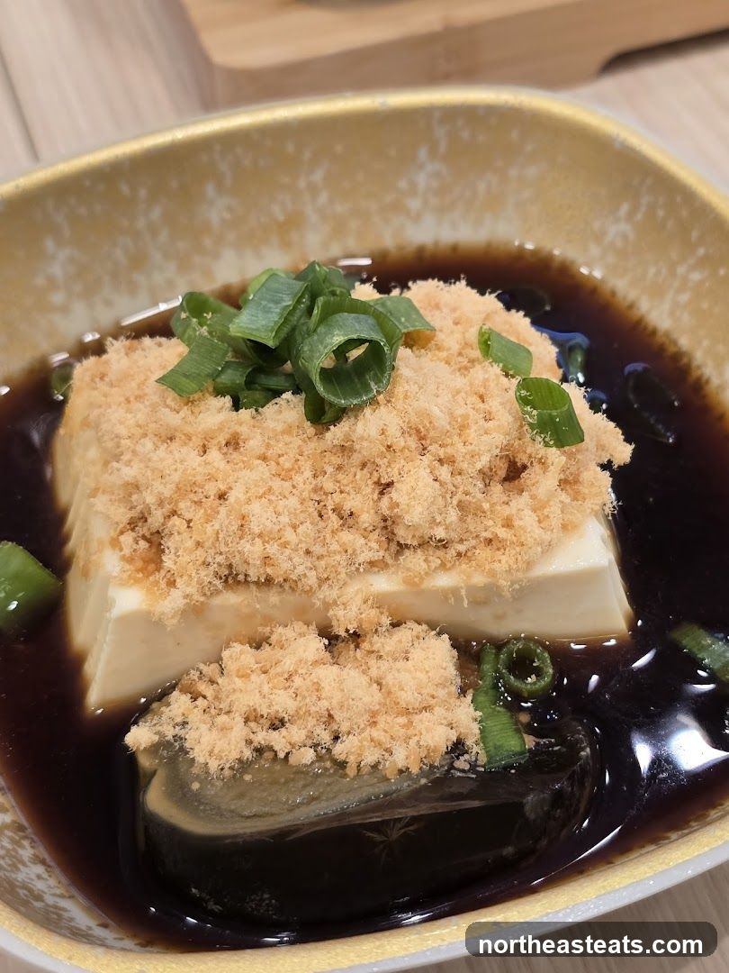 Tofu with Century Egg and Pork Floss