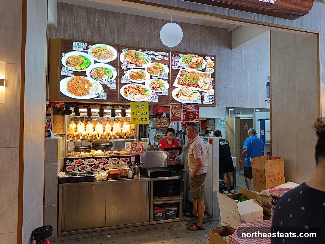 Food Stall with Roasted Ducks
