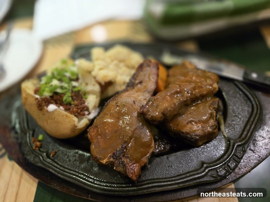 Lamb Chops with Baked Potato