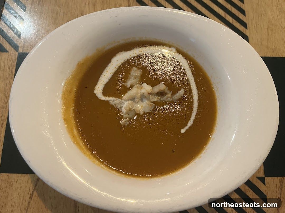 Soup with Cream and Crab Meat