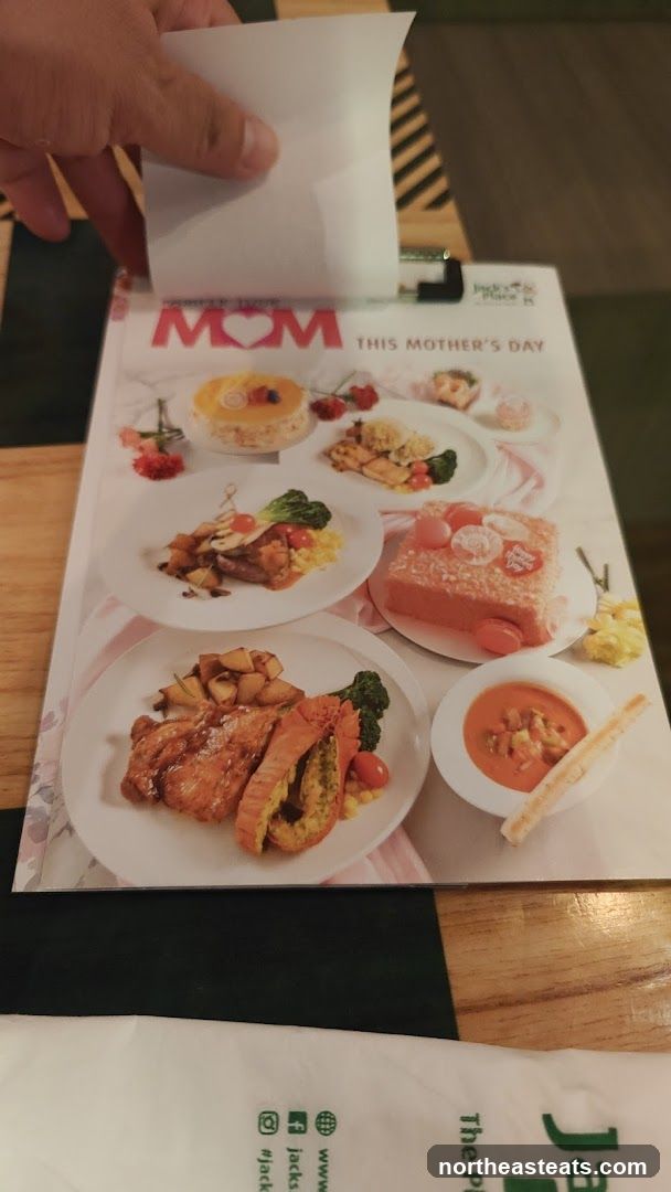 Mother's Day Menu