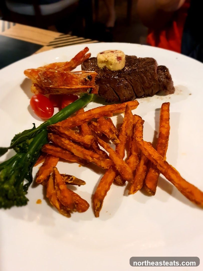 Steak and Shrimp Dinner