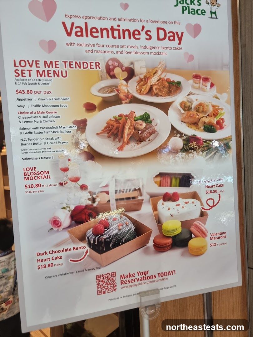 Valentine's Day Set Menu