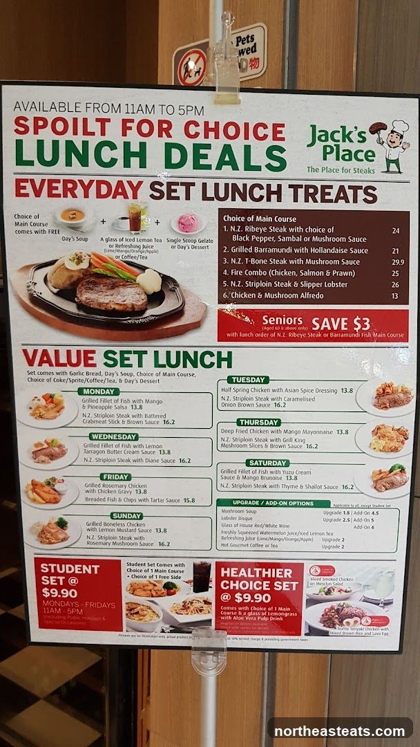 Jack's Place Lunch Deals