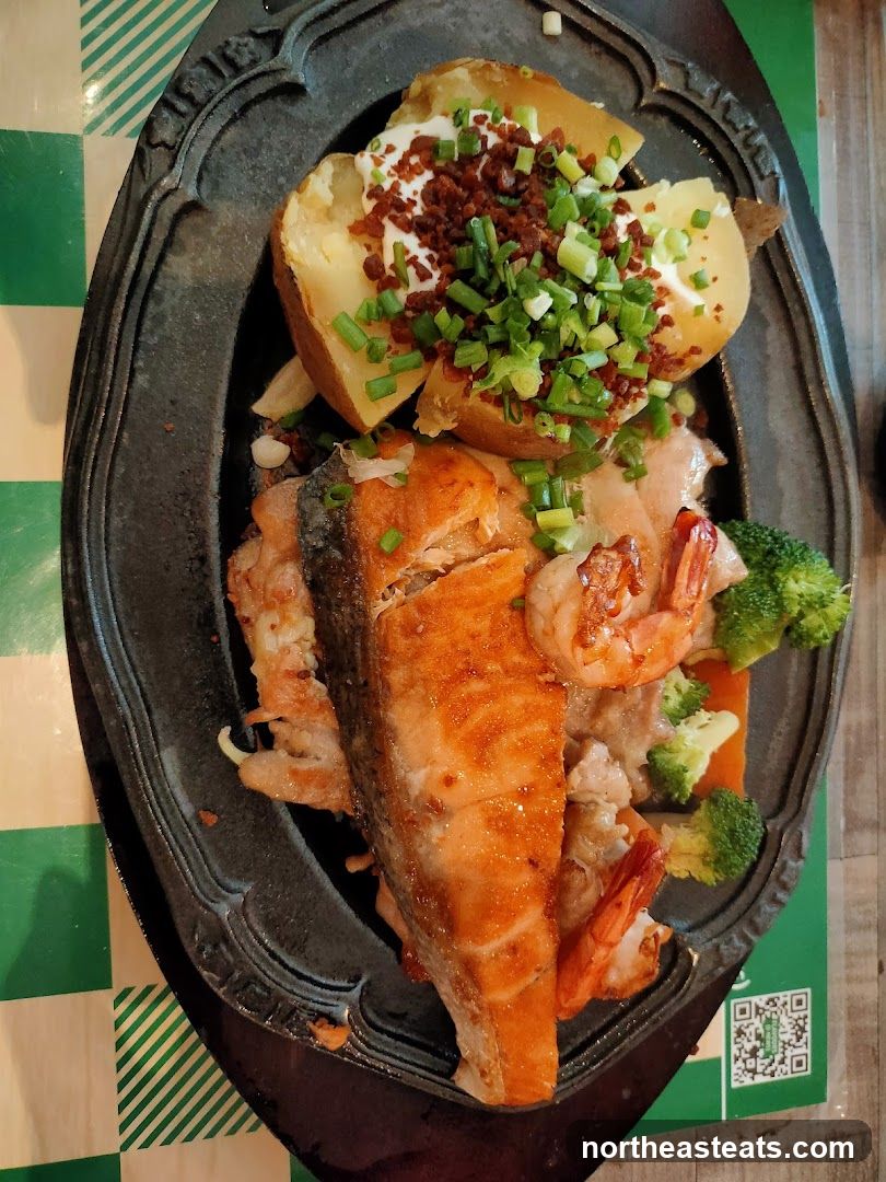 Salmon and Shrimp Platter