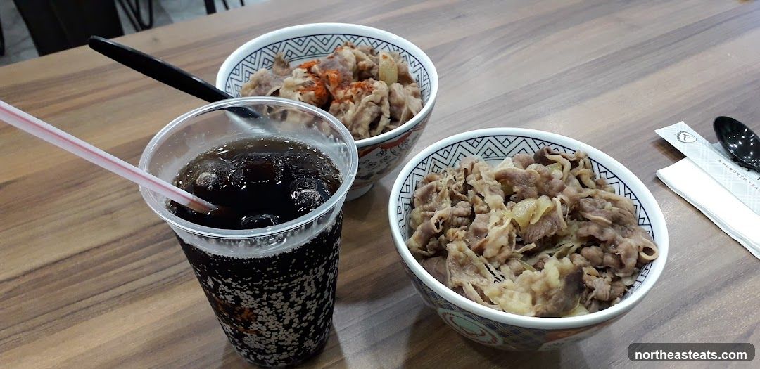 Beef Bowls and Drink
