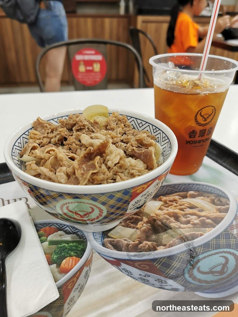 Beef Bowl and Drink