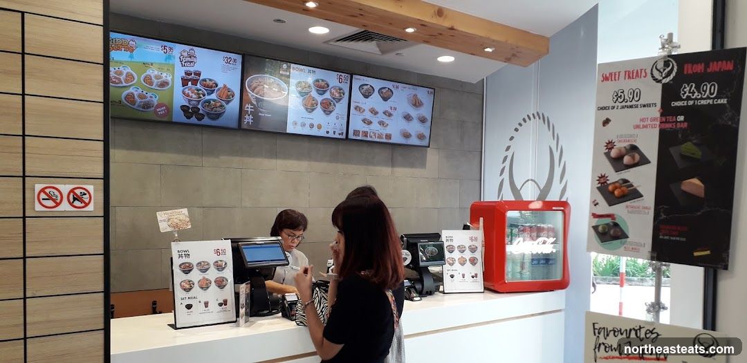 Restaurant Counter with Menu Displays