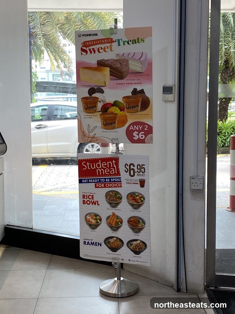 Yoshinoya Sweet Treats and Student Meal Promotion