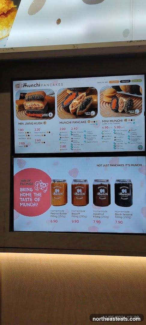 Munchi Pancakes Menu