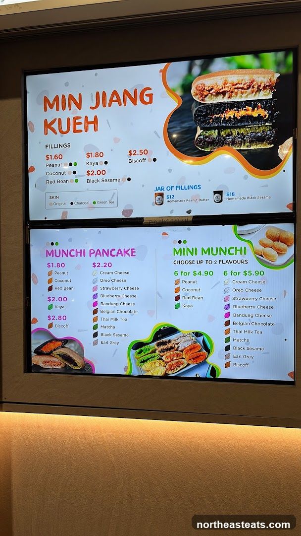 Min Jiang Kueh & Munchi Pancake Menu