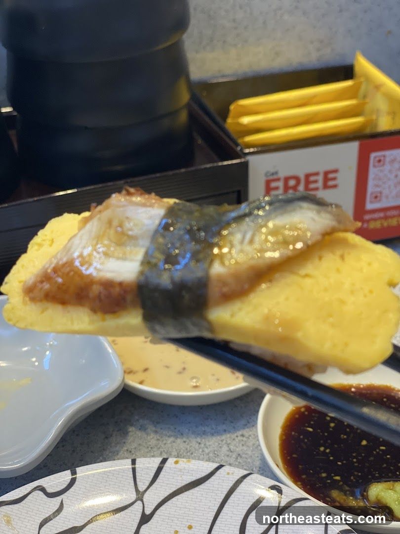 Tamagoyaki Sushi with Eel