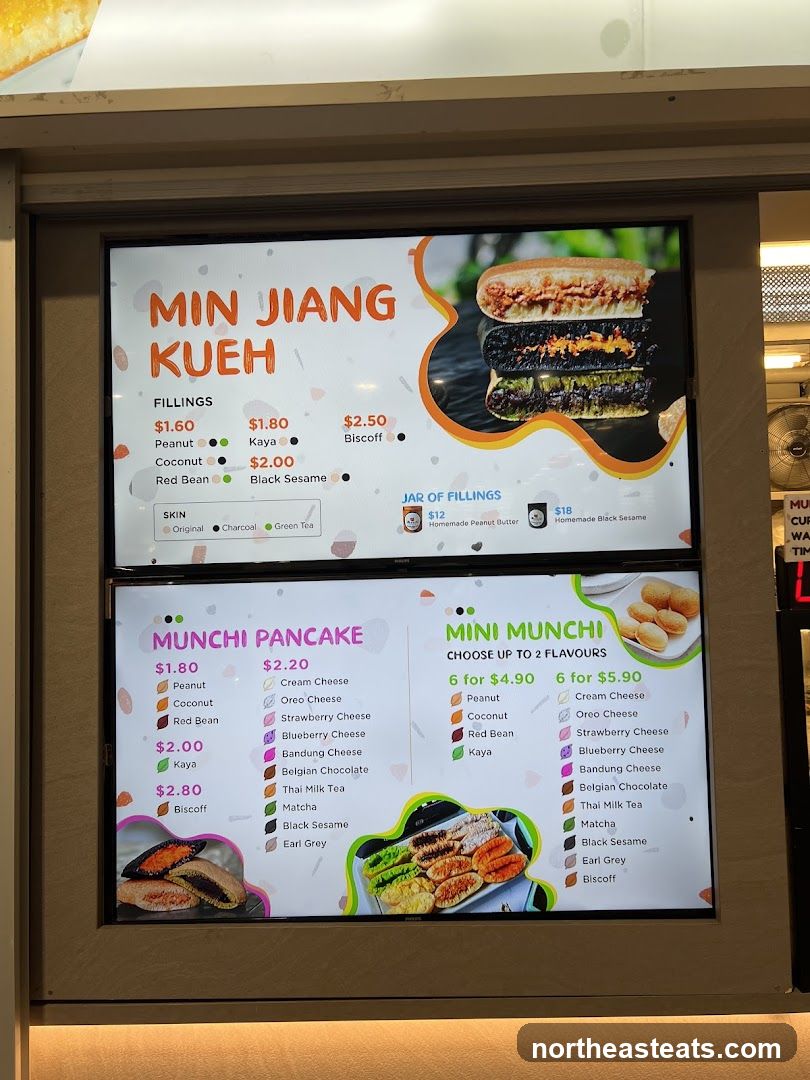 Min Jiang Kueh & Munchi Pancake Menu