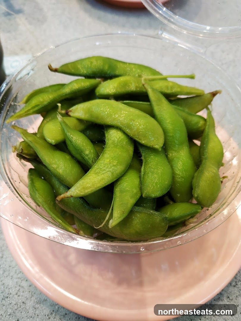 Edamame in a Bowl