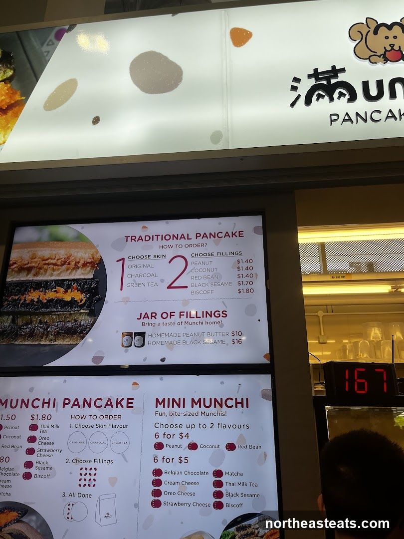 Munchi Pancake Menu