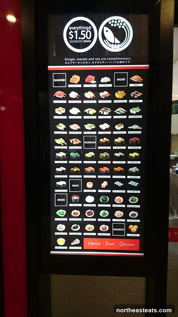 Sushi Menu