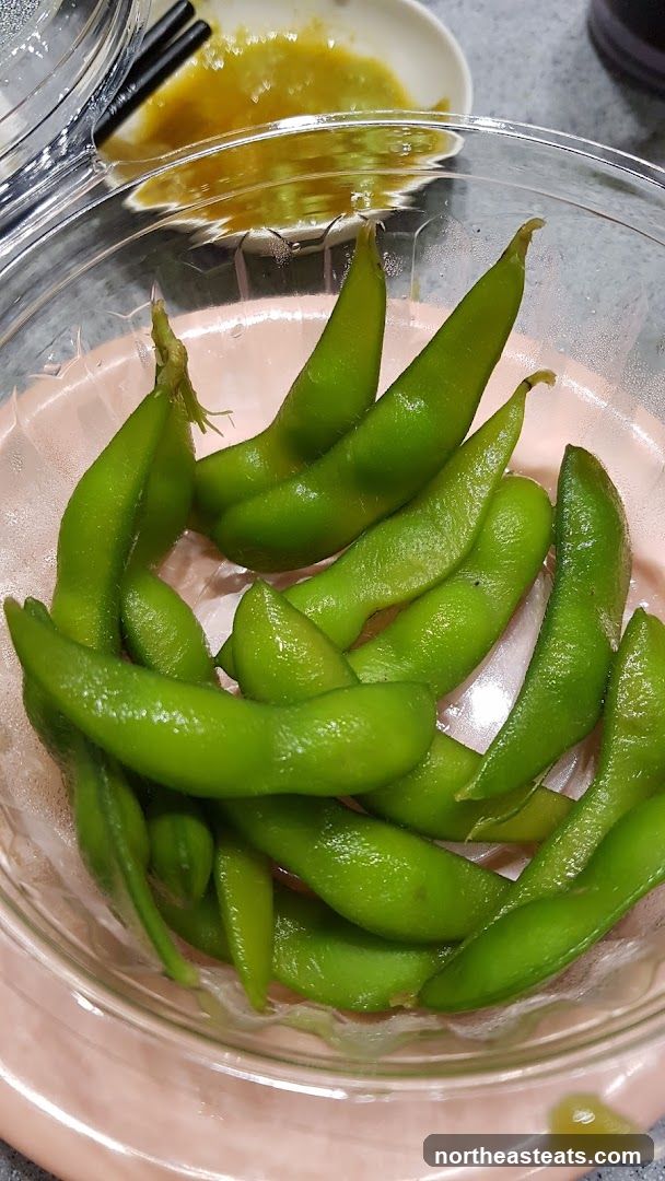 Edamame in a bowl