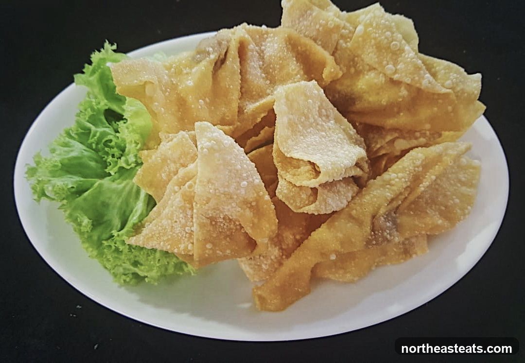 Fried Wontons with Lettuce