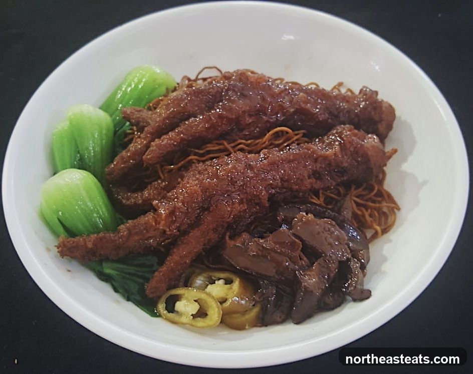 Braised Chicken Feet Noodles