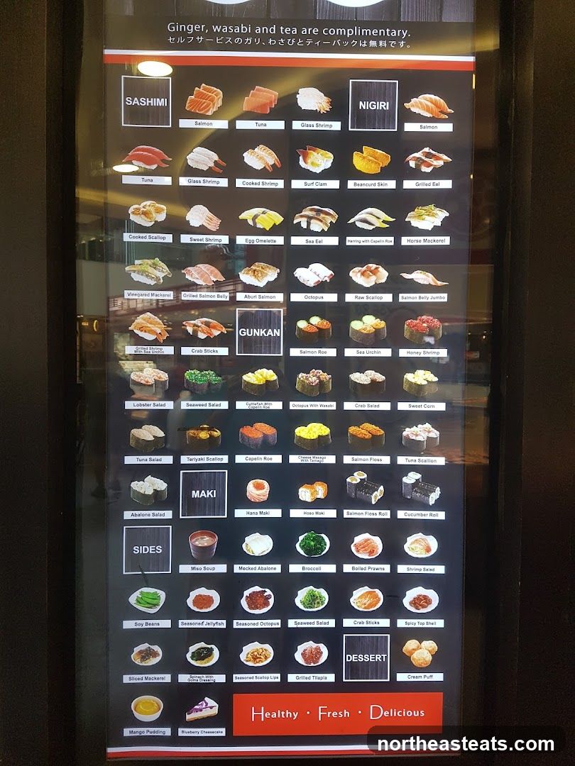 Sushi Menu