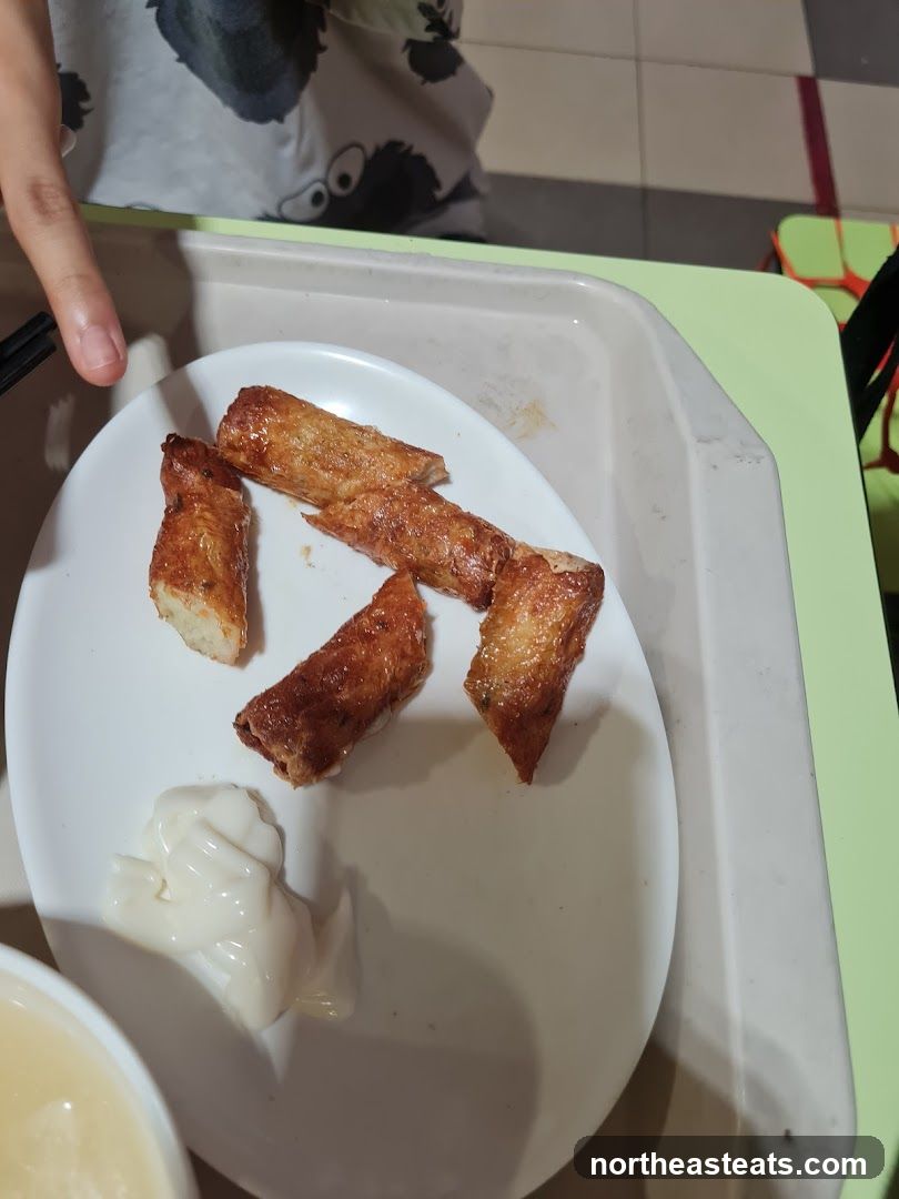 Fried Food with Mayonnaise