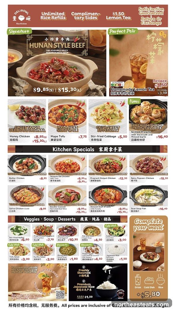 DELIBOWL Menu