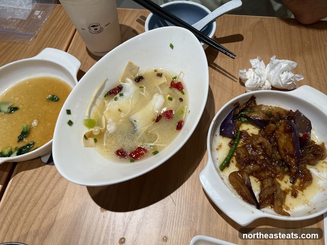 Dishes on a Wooden Table