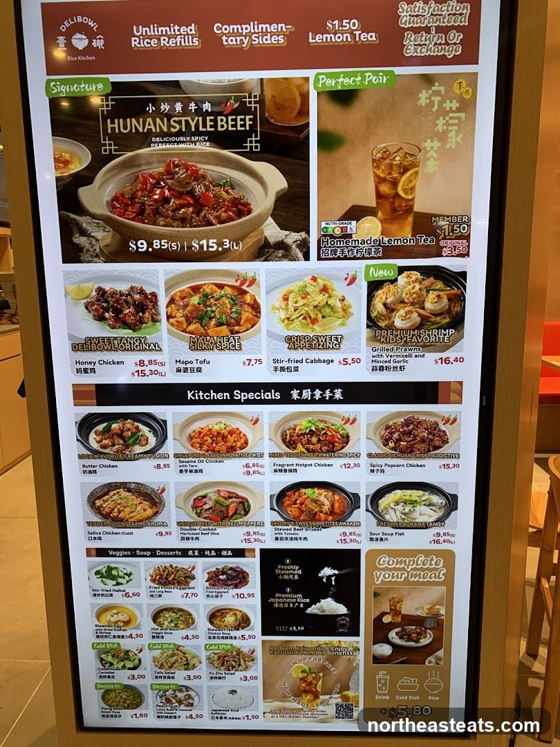 DELIBOWL Menu