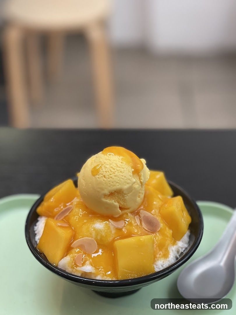 Mango Shaved Ice Dessert