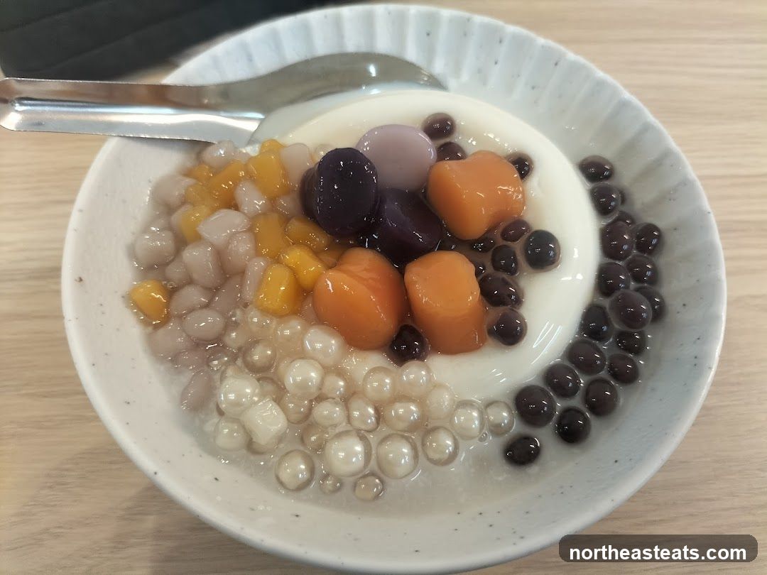 Dessert Bowl with Tapioca Pearls and Fruit